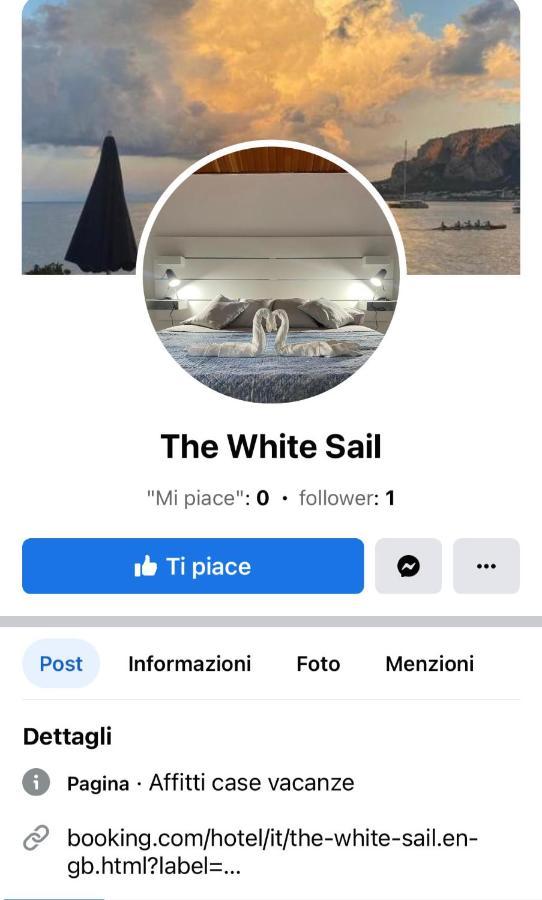 The White Sail - Mondello Apartment With Terrace - Casa Di Vincenzo E Andrea Kültér fotó
